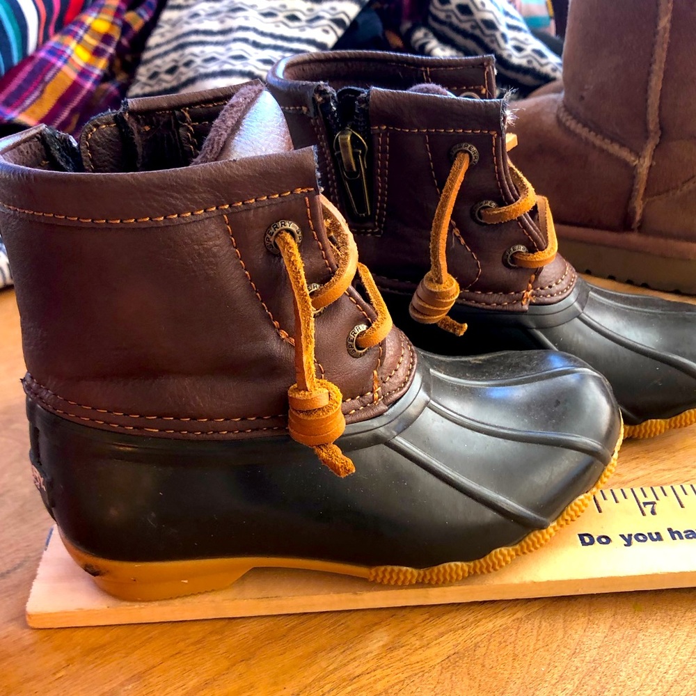 Sperry saltwater duck boots rain